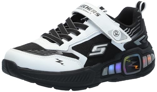 Skechers Light Storm 3, Zapatillas Niños, Blanco y Negro, 5 Big Kid