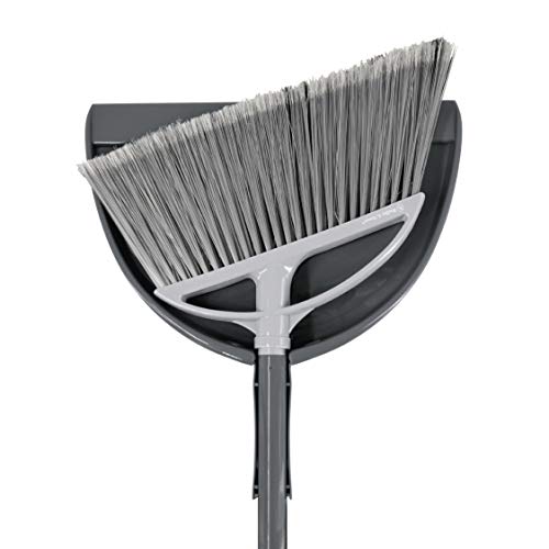 Radley & Stowe Angle Broom & Dustpan Set With Dual-Textured Bristles (Grey) #TOP1
