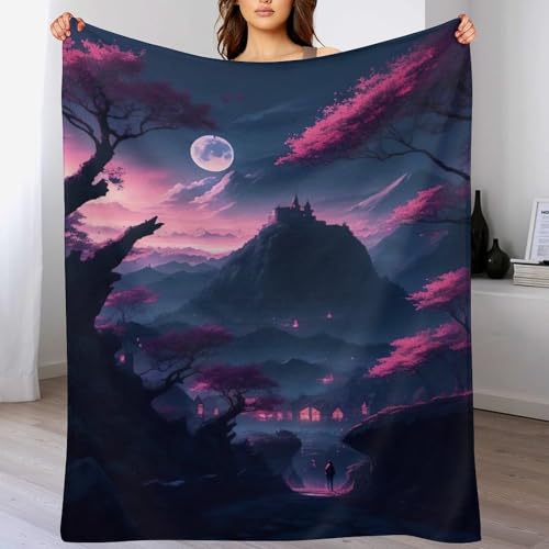 Plaid Cerise Tree couverture flanelle pour vos soirées cocooning - 2