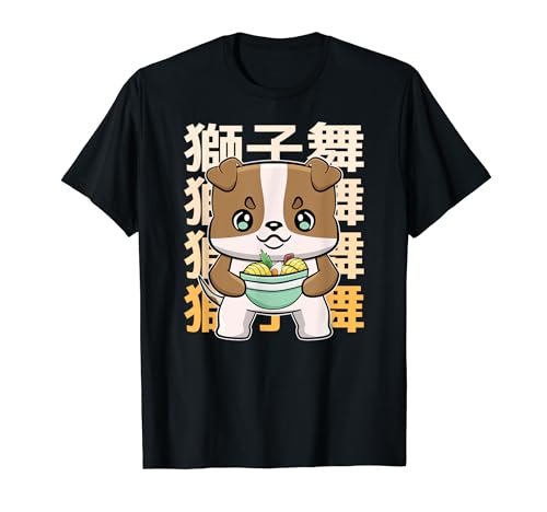 Bulldog Anime Pup Ramen Noodle T-Shirt