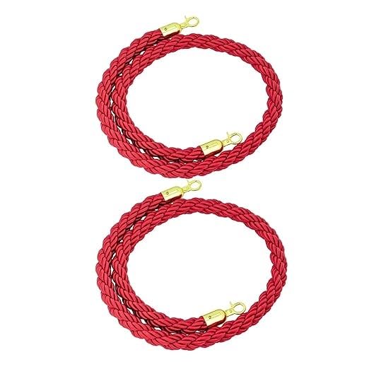 Corde de barrière rouge en chanvre de 1m pour sublimer vos événements