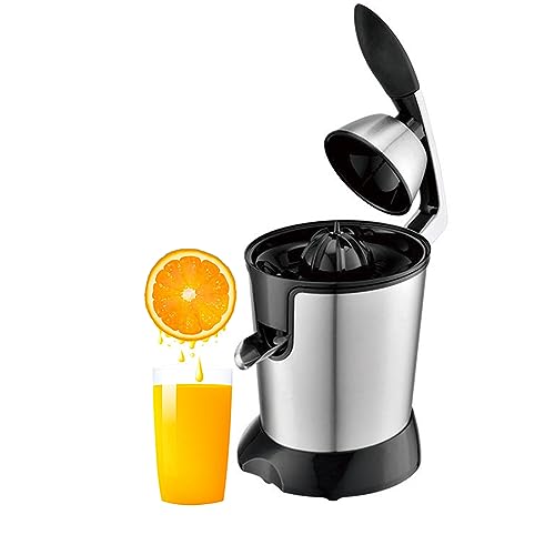 Spremiagrumi Elettrico Professionale 350W in Acciaio Inossidabile - 0.4L, Facile da Pulire, Senza BPA, Ideale per Spremuta di Arance e Altri Agrumi, Argento