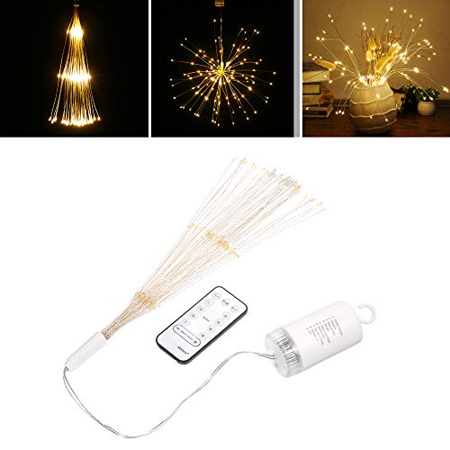 Lixada Fireworks Light 150 LEDs Christmas String Lights with Remote Control Decorative Hanging Starburst Lamp for Indoor Outdoor Home Parties Wedding Yard Garden