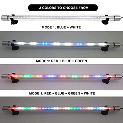 Image of SANSEFERO T4 Series Colour Changing Submersible Aquarium Fish Tank LED Light (T4-600Lc | 4W | 2.5 Feet Tank) (White,Blue,Green,Red)