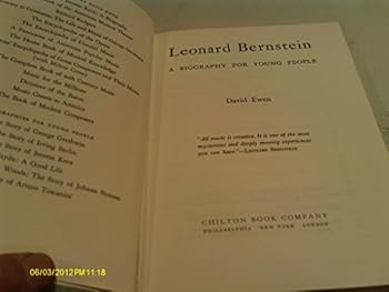 Hardcover Leonard Bernstein (A Biography For Young People) Book
