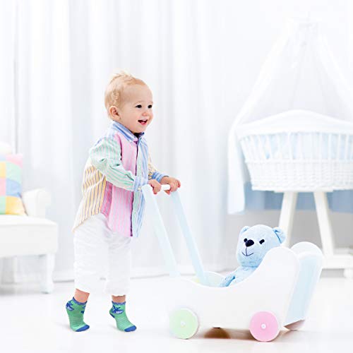 Image of Tphon 12 Pairs Toddler Non Skid Socks with Grips Anti Slip Bottom, Cotton Non Slip Ankle Crew Socks for Boys, Girls, Kids(1-7Years)