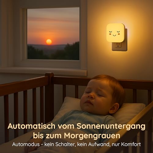 Numsy Lumi Nachtlicht Steckdose Kinder - Baby Nachtlampe, Dimmbar – Bild 4