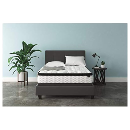 Signature Design by Ashley Chime 12 Inch Plush Hybrid Mattress, CertiPUR-US Certified Foam, Queen