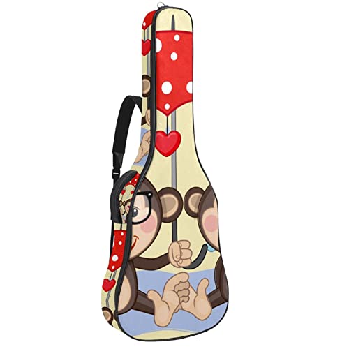 Housse imperméable pour guitare acoustique avec double bandoulière et poche Jaune citron vert, Multicolore 10., 42.9×16… - Les Beatles, Paul McCartney, John Lennon, RIngo Starr, George Harrison Housse imperméable pour guitare acoustique avec double bandoulière et poche Jaune citron vert, Multicolore 10., 42.9x16…