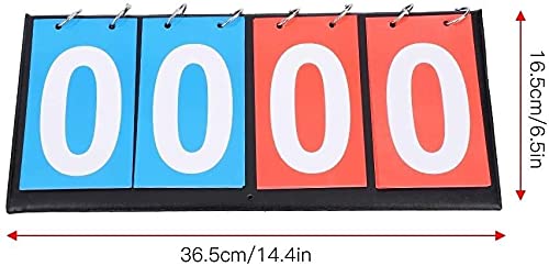 Marcador portátil para deportes 4 dígitos rojo y azul miniatura 4