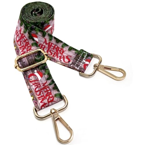 Image of Dsigo Purse Strap, 1.5 inch Wide Gold Alloy Buckle Floral Printing Crossbody Shoulder Strap for Bag Handbag Crossbody Bags