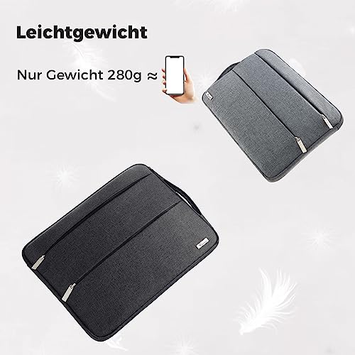 Voova Funda Portatil 13 13.3 Pulgadas para Macbook Air Pro M1 M2 Maletin Ordenador 11 12.9 Pulgadas iPad Tablet Lenovo ASUS Sumsung DELL Microsoft Surface Huawei Acer Negro - imagen 2