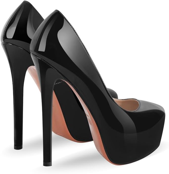 Richealnana Women's Double Platform Stiletto High Heel Pumps - Image 3