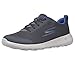 Price comparison product image Skechers Men's Gowalk Max-Athletic Workout Walking Shoe with Air Cooled Foam Sneaker, Charcoal/Blue, 9.5 UK