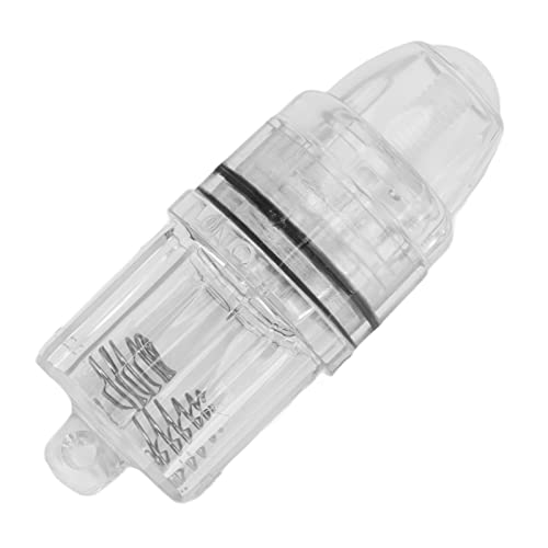 Deep Drop LED Fishing Light - Transparent Plastic, AA Tery Powered for Trolling in Sea and water. (White)