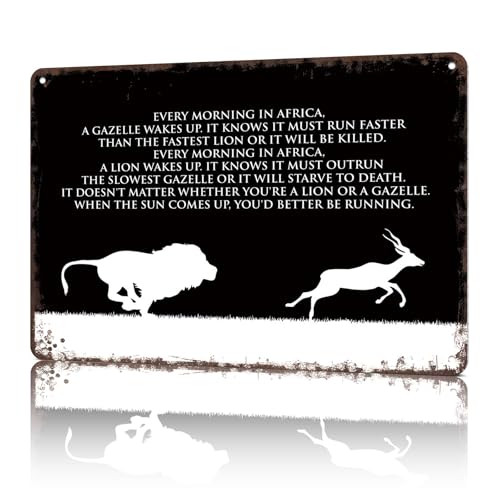 Inspirational Quotes Signs Poster 8x12inch Aluminum metal Tin Sign Just