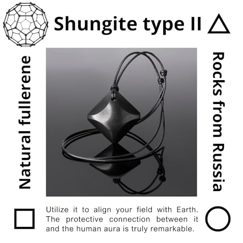 Shungite Necklace - Infused with Earth Energy - Raise Vitality up Daily - Ward off unwelcome influences from Afar2