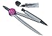 Produktbild LINEX 400082023 Schulzirkel Compass Zirkel 11,5 cm mit 0,5 mm Mine, incl. extra Minen in fester Box pink Geometrie-Zirkel zum Lernen & Zeichnen