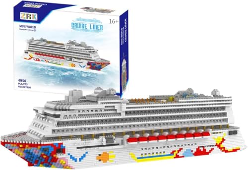 FULHOLPE Cruise Ship Building Blocks Set, MOC Boat Dream Cruise Model Bricks Construction Toy - 4950 Pieces