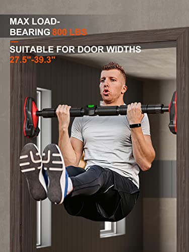 Beoodny Pull Up Bar For Doorway, Strength Training Pull-Up Bars No Screws, Chin Up Bar For Home Gym Fitness Exercise With Level Meter, Max Load 800Lbs #TOP5