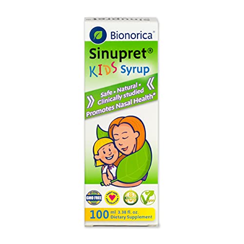 Sinupret Kids Syrup, Sinus Respiratory & Immune Support, 3.38-Ounce