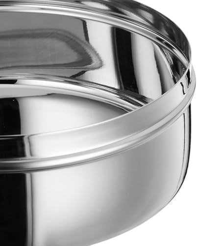 Image of BLeaf Stainless Steel- Single Container Lunch Box /Tiffin Box Without Clip-Food Grade 1 Tier (700ml)
