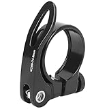 yeeplant Seatpost Clamp with Easy Release Lever, CNC Machined Aluminum Seat Collar Quick Release, 1.37 in Inner Diameter for Mountain and Road S