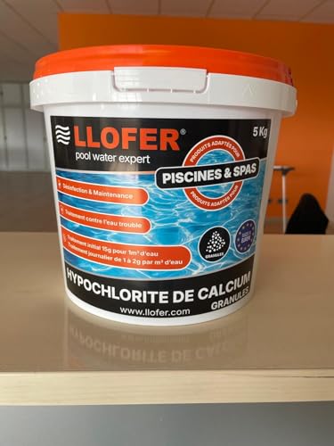 LLOFER – 5 Kg Hypochlorite de Calcium granulés - Chlore Choc - Eau Verte & Trouble - chloration Choc Piscine – vue 2