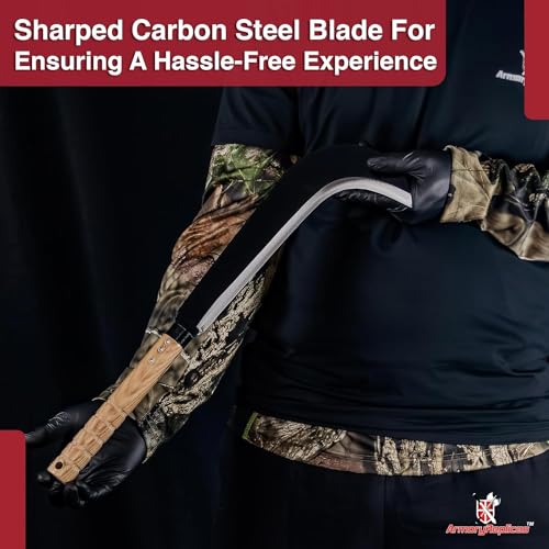 Slasher Crescent Machete | Outdoor Agriculture Bamboo Long Sickle Scythe Knife