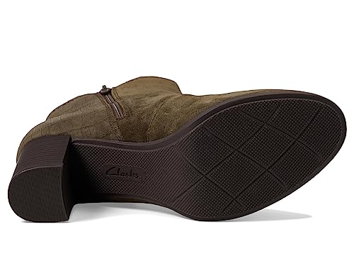 Clarks Clarks Women's Bayla Rose Fashion Boot, Slate Suede, 7.5 Wide US