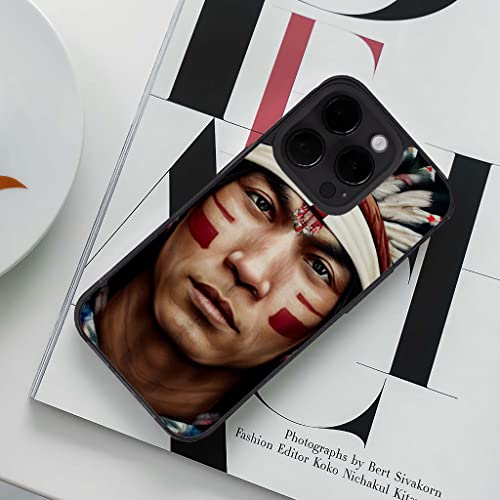 Indian Chief With War Paint Iphone 14 Pro Max Case - Indian Phone Case For Iphone 14 Pro Max - American Iphone 14 Pro Max Case Multicolor #TOP1