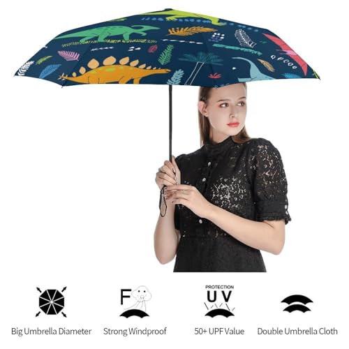 Parapluie automatique compact jolis cochons avec ouverture rapide et robuste - 4