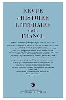 Paperback Revue d'Histoire Litteraire de la France Book