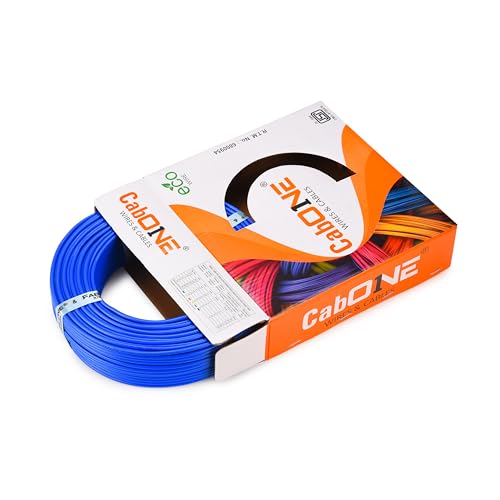 Image of CabONE Pack of 3 Electrical Wire 2.5mm | 90 Meter Single Core CCA Copper Cable | Heat Resistant No-Drip PVC Insulation | High Current Carrying Capacity House Wire
