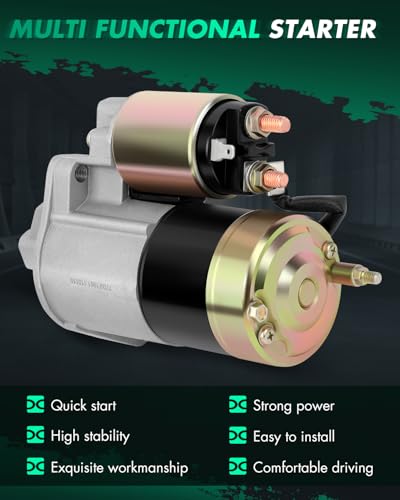 Image of SCITOO Starter Motor 17795N M002T85571 2001-2005 for Dodge Stratus 3.0L 1.2kW /12 Volt CW 8-Tooth Pinion