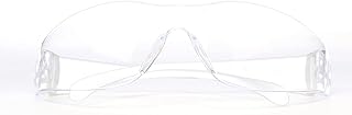 3M Safety Glasses, Virtua, 1 Pair, ANSI Z87, Clear Hard Coat Lens, Clear Frame, Economical Eyewear Protection, Lightweight, Wraparound Coverage, UVA, UVB, UVC