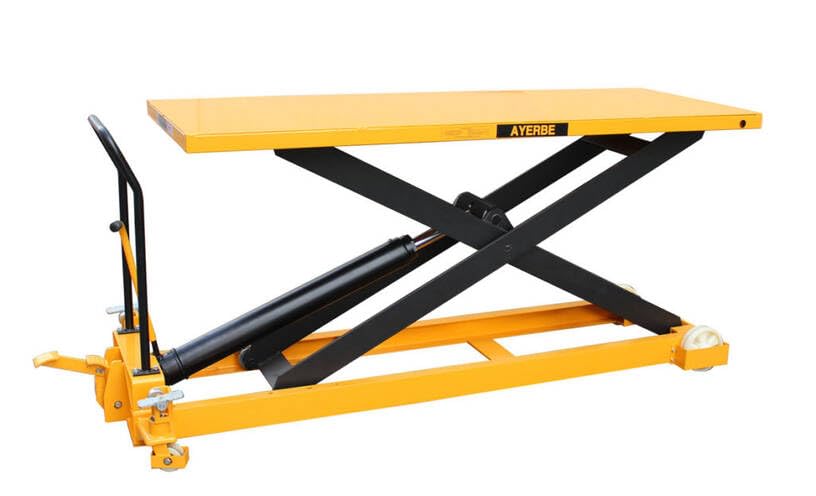 Mesa Hidráulica de Plataforma de 1000 kg con Superficie de Carga 2035 x 750 mm y Elevación Máxima de 1400 mm - Maestro Ferretero