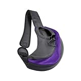 ERYUE Sac de transport pour chien - Sac de transport pour animal domestique - Sac à bandoulière en plein air - Dos croisé pour animal domestique - Maille respirante - Voyage sûr pour petit chien, chio