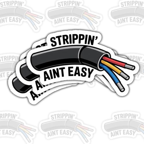 Calcomanía Strippin' Ain't Easy de vinilo para laptop y casco de unión 2