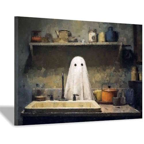 Poster d'horreur classique CUDAOO 70x100cm encadré pour déco Halloween