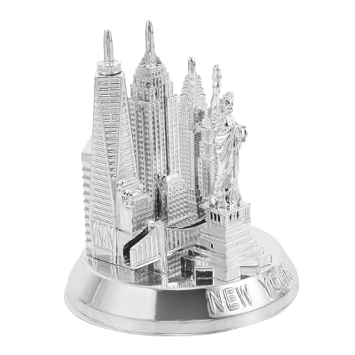 ABOOFAN New York in Metallo Decorazione per La Casa Figurina Souvenir Vintage per Soggiorno Scrivania per Decorazione della Casa E Esposizione da Collezione
