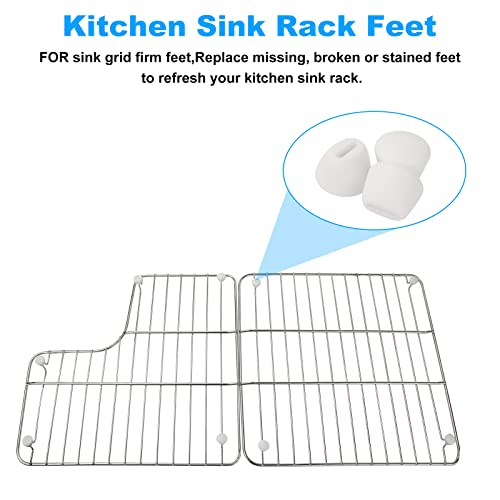 Kitchen Sink Rack Feet 84544-0 For Various Kohler Kitchen Sink Racks Fit Kohler Kitchen Sink Rack K-6639-St K-6488 K-6489-20 Pack #TOP1