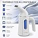 PurSteam Handheld Steamer for Clothes - Portable Garment Wrinkle Remover for Travel and Home Use - Fast Heating with Auto Shut Off and Leak Proof Design [Upgraded Version]