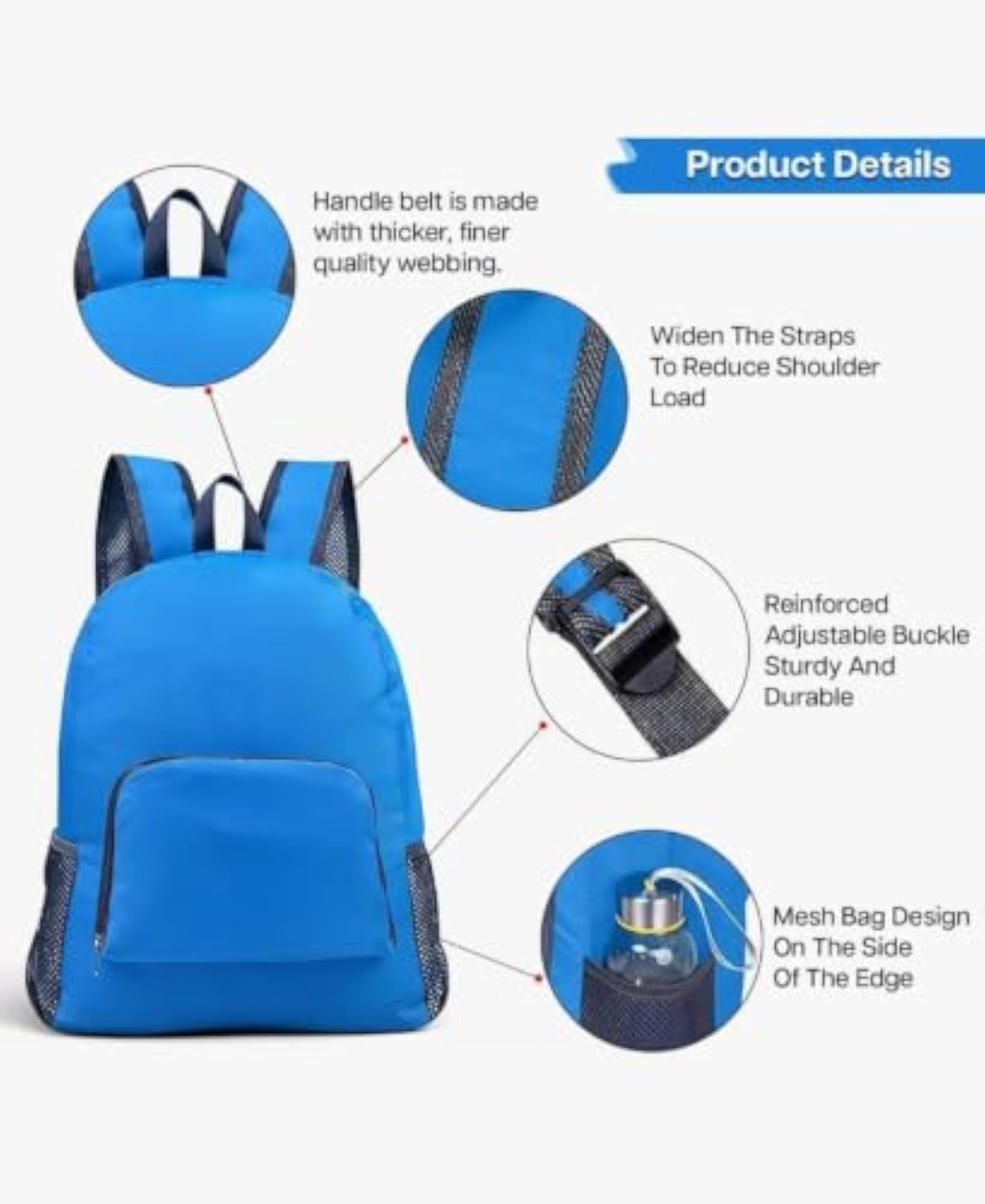 Foldable Waterproof Backpack for Travel, Lightweight