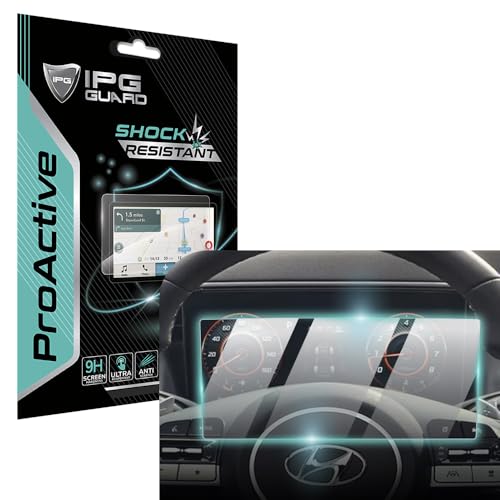 IPG ProActive for Hyundai 2024-2025 Tucson 10.25 Inch Dashboard Display 9H Hardness Screen Protector Nano Ceramic Film Ultra Responsive High Clarity for Tuc10.25 Dash
