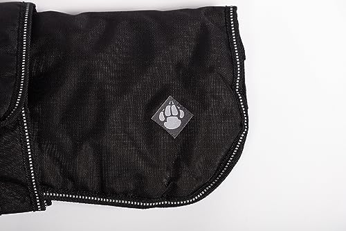 Danish Designs Black Harness Dog Coat 25cm (10"), 25 cm - Image 3