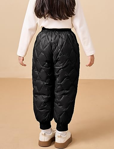 SEAUR - Toddler Winter Warm Snow Pants Kid Lightweight Puffer Down Trousers Little Boy Girl Windproof Thermal Pants Children4
