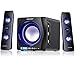Price comparison product image Sumvision Ncube Pro 2 LED Bluetooth 5.0 Enhanced Data Rate Designer Stereo Multimedia Wireless Speaker 2.1 with Bass Boost Subwoofer for PC Gaming Laptops Android iPhones iPads iMac