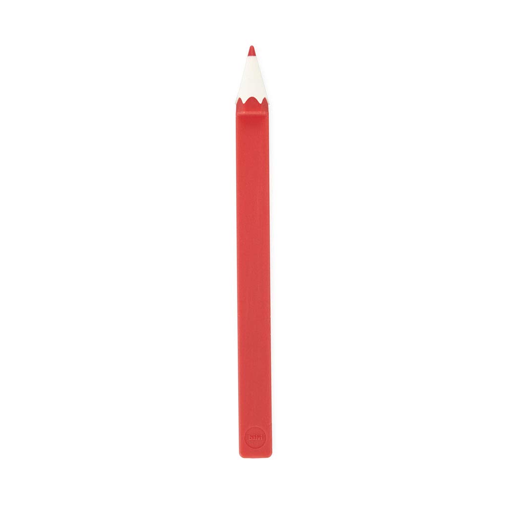 Balvi Marcapáginas Color Pencil Color rojo En forma de lápiz de color Divertido Regalo para lectores