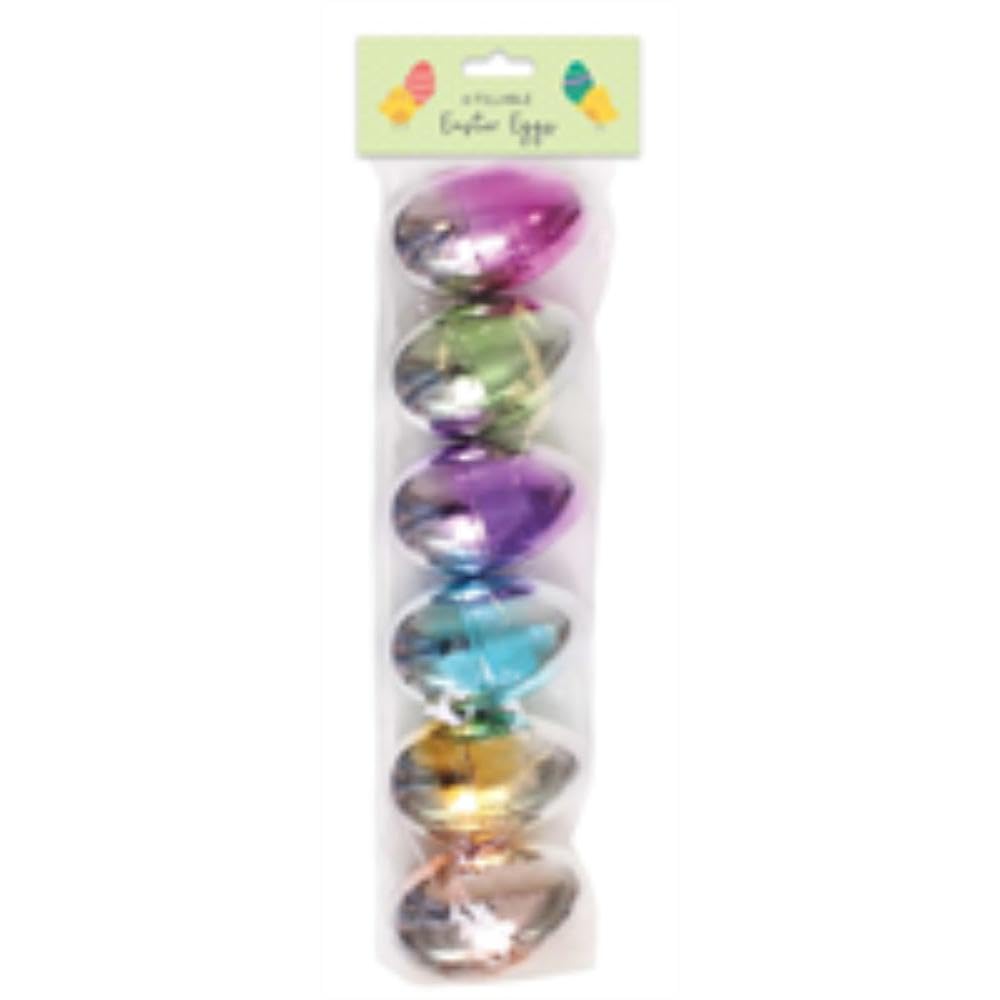 6x Refillable Plastic Eggs